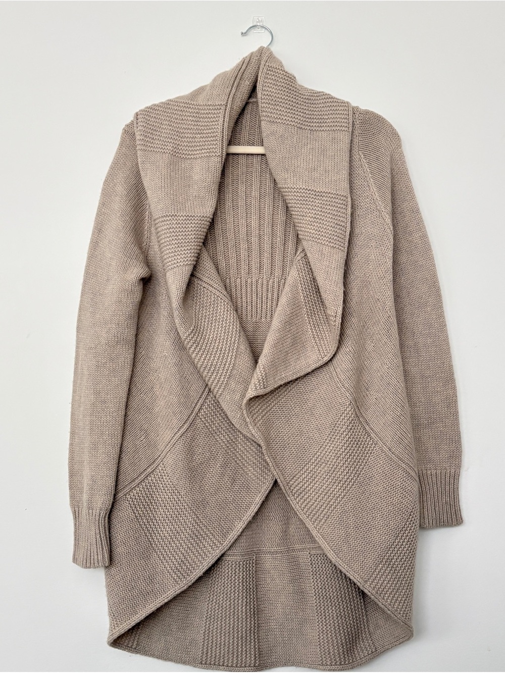 Womenโs Shawl Collar Cardigan Wool/Cashmere Repeat Brand Size Small